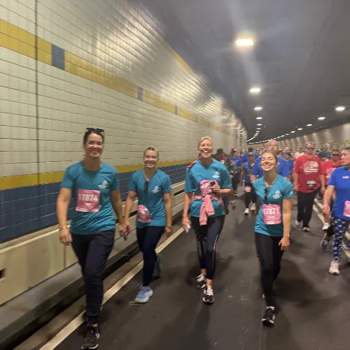 Running in the tunnel at Stephen Siller Tunnel to Towers 